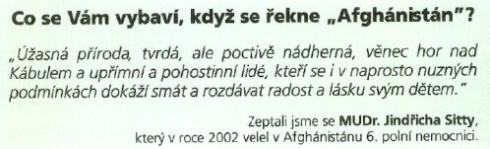 Citát o Afganistane